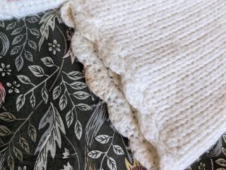 Chaqueta Cárdigan de punto blanca invierno talla M