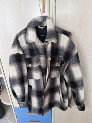 Chaqueta cuadros Pull&Bear