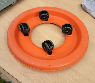 Rosco para bombona de butano con ruedas