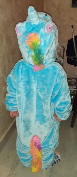 Pijama Disfraz Unicornio Niñ@ Azul