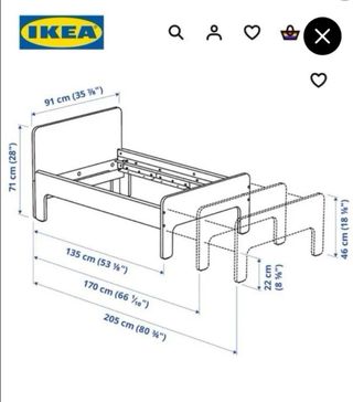 Cama infantil extensible IKEA SLÄKT