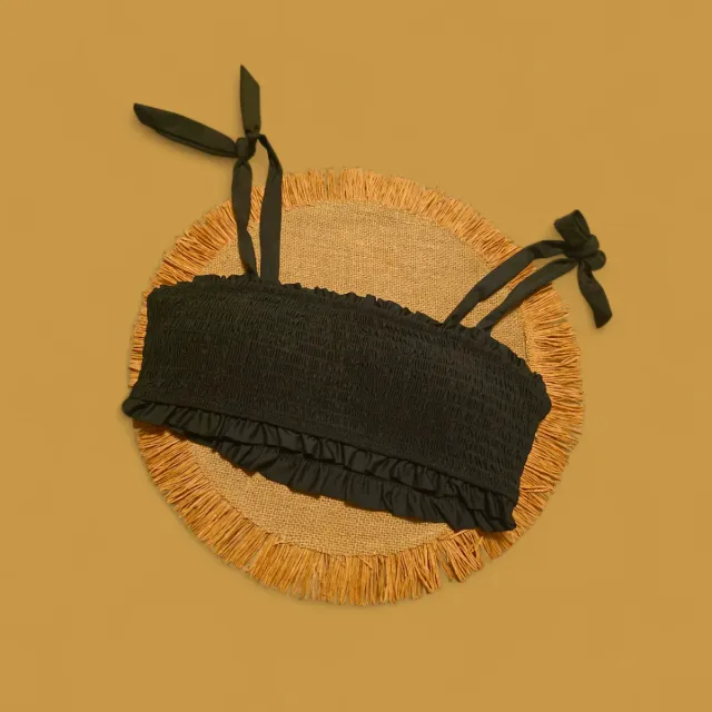 Top gyn negro S con relleno