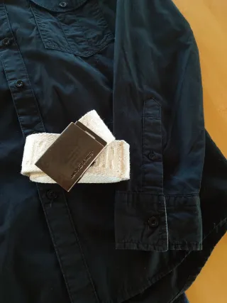 JACK & JONES Camisa Negra Talla M