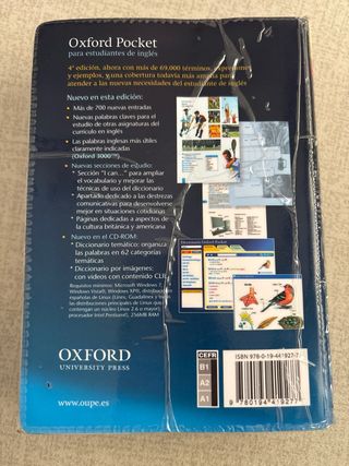 Diccionario Oxford Pocket para estudiantes de i...
