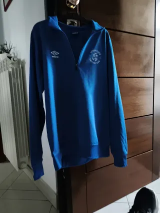 Felpa Umbro mezza zip blu
