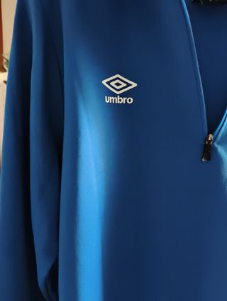 Felpa Umbro mezza zip blu