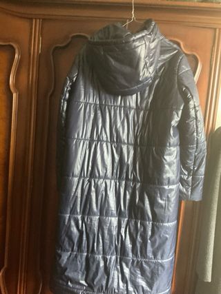 Abrigo largo azul marino