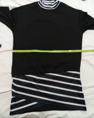 Vestido negro y blanco
