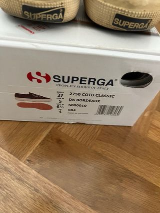 Zapatillas Superga granates 