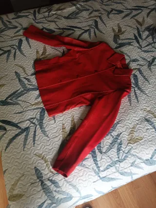 Cazadora Roja de Piel.