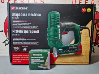Grapadora y Clavadora Eléctrica Parkside PET 25 C3