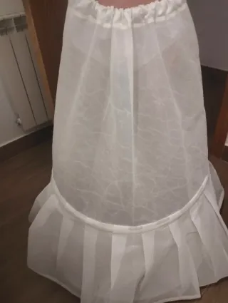 Cancán de comunión blanco