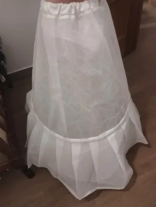 Cancán de comunión blanco