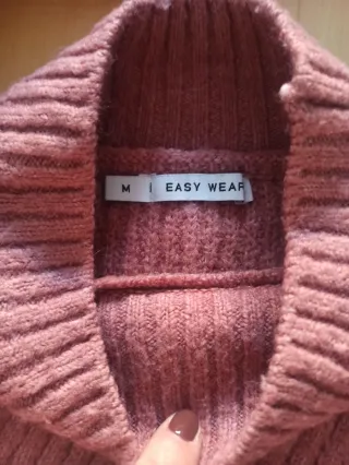 Jersey rosa cuello alto