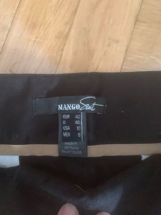 Falda Mango Negra Talla M