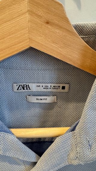 Camisa Zara Azul Talla M