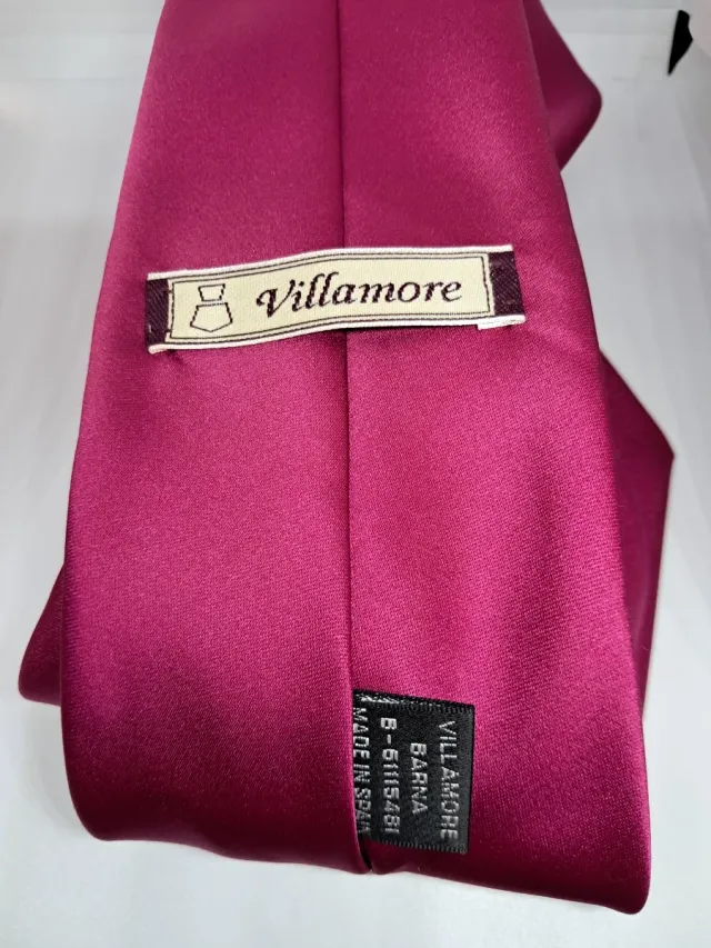 Corbata Villamore Fucsia Hecha en España