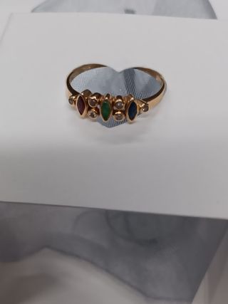 Anillo Oro 18K Multicolor