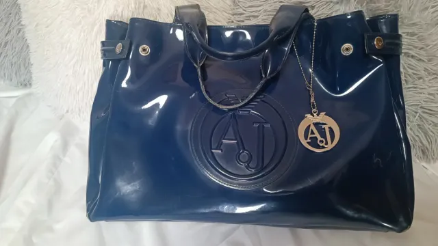 Bolso Armani Jeans Azul Charol