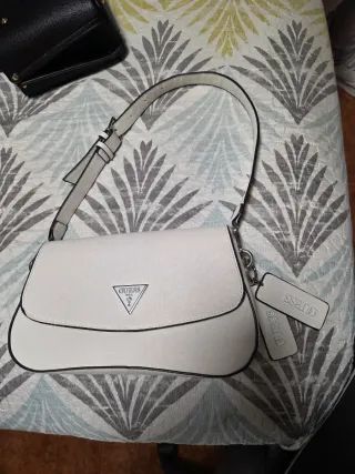Lote 3 Bolsos  Mujer (Blanco, Negro, Azul) 