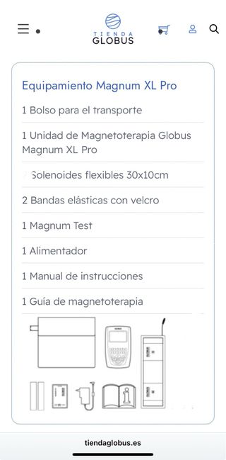 GLOBUS MAGNUM XL PRO NUEVO ORIGINAL MAGNETOTERAPIA
