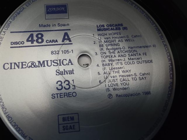 Vinilo Cine & Musica - Los Oscars Musicales (II)