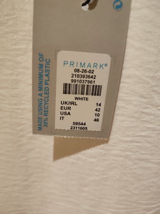 Camiseta Primark Talla XL