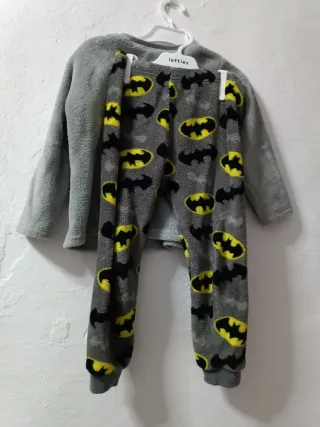 Pijama Batman niño invierno pelitos T4-5