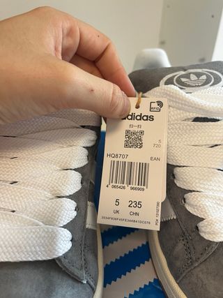 Adidas Campus Gris y Blanco