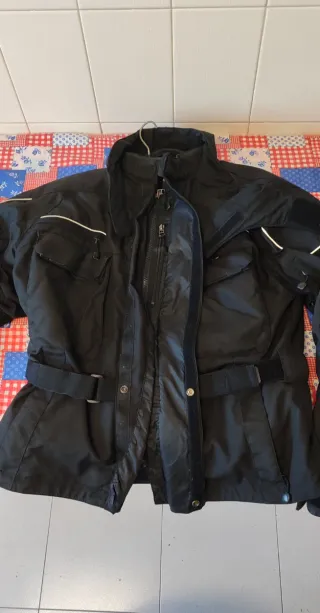 Chaqueta Moto Cordura Talla XL Negra