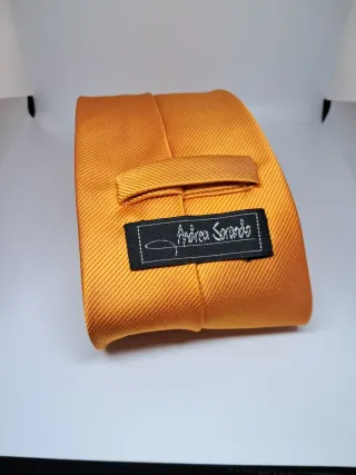 Corbata Andrea Sorando Naranja