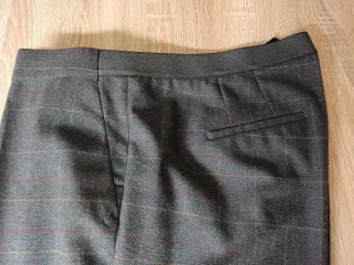 Pantalones grises de cuadros Woman