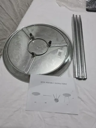 Tavolino Design Matalo 47cm Argento