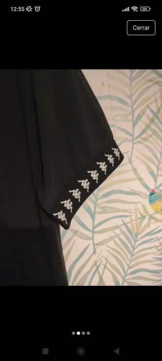 Vestido Kappa Negro Malla