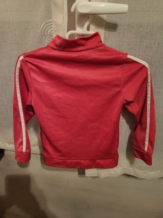Chaqueta Domyos rosa con rayas blancas