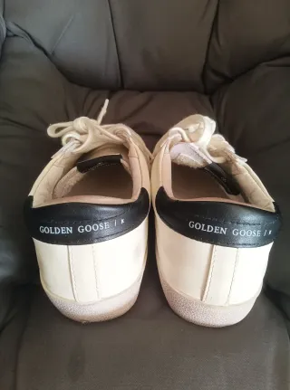 Zapatillas Golden Goose Blancas y Plateadas