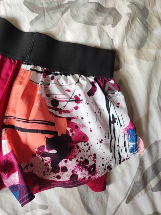 Reebok Short con Malla Interior Multicolor