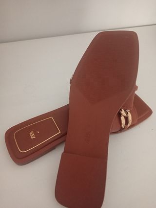 Sandalias Zara Marrones Talla 41
