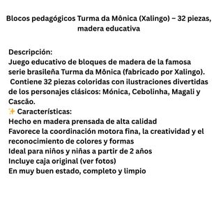 Bloques Pedagógicos Madera /Puzzle /educativo