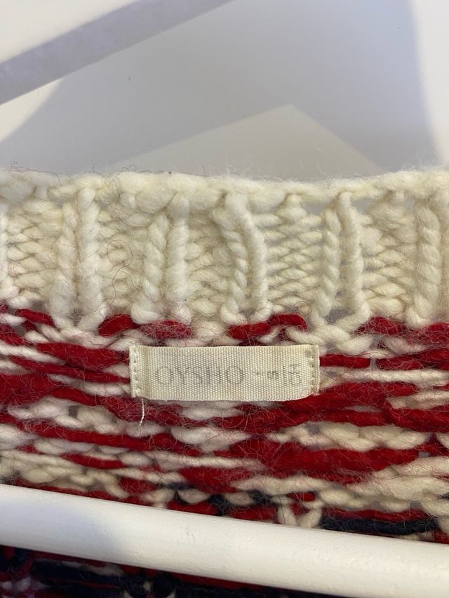 Jersey Navideño Fair Isle Blanco talla XS