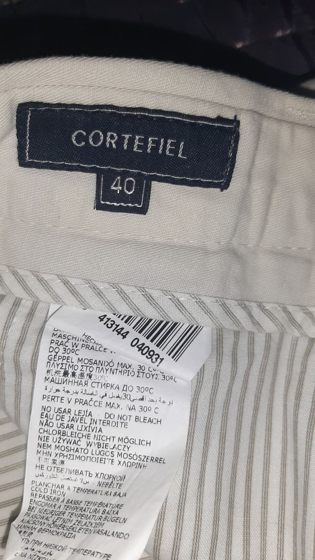 Pantalón caballero beige