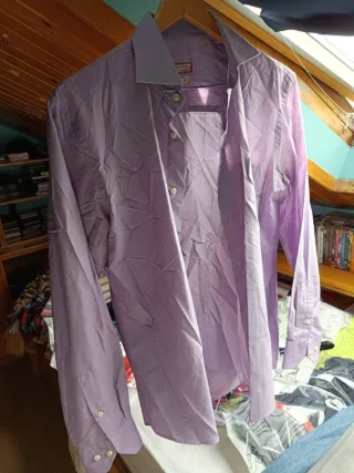 Camisa Emilio Tucci violeta talla 43