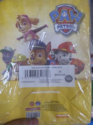 Bolsas de Papel Paw Patrol (25 unidades)