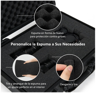 Maletín Costway Duro Impermeable 47x37x18cm