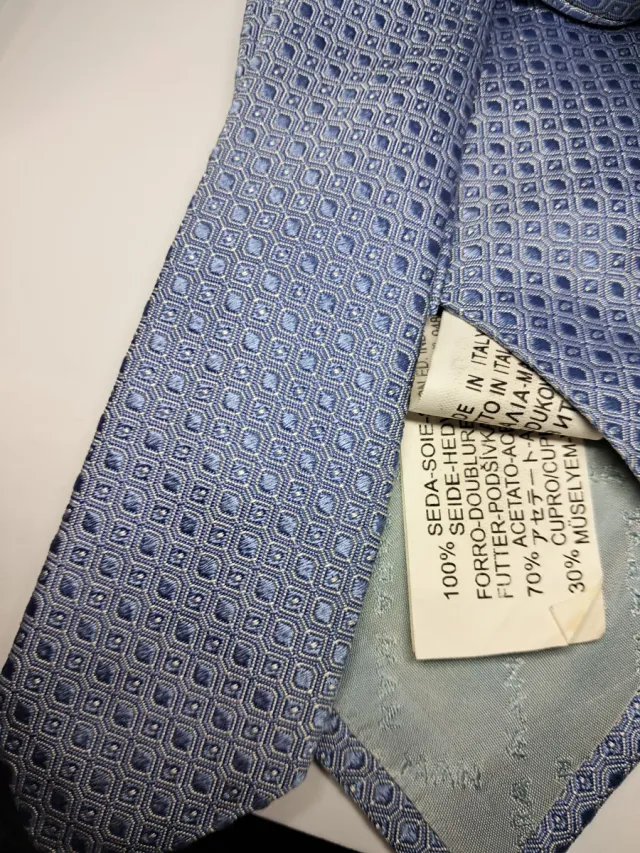 Corbata Zara Hombre Seda Azul Claro