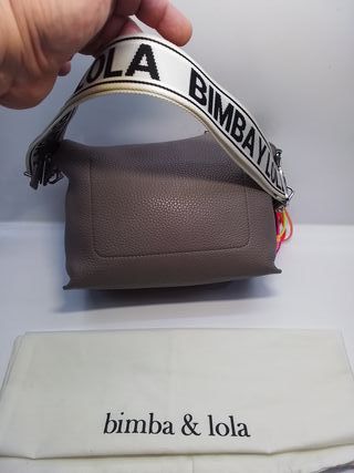 Bolso Bimba y Lola Piel Gris Trapecio