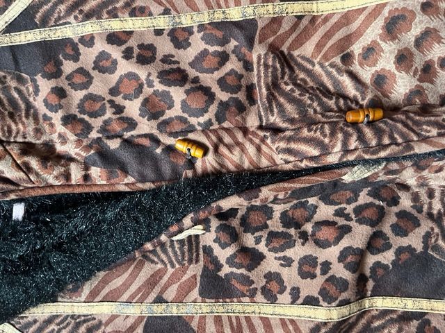 Abrigo vintage estampado animal