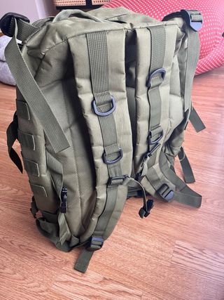 Mochila militar ajustable verde