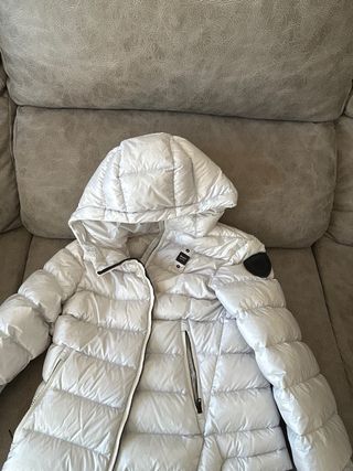 Chaqueta Blauer original blanca con capucha 