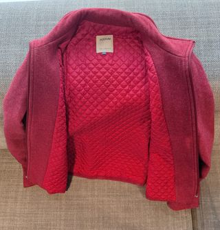 Cazadora roja acolchada